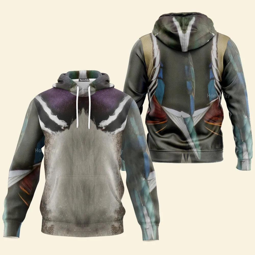 Wood Duck - 3D Zip Hoodies Tshirt Sweatshirt QT4121503