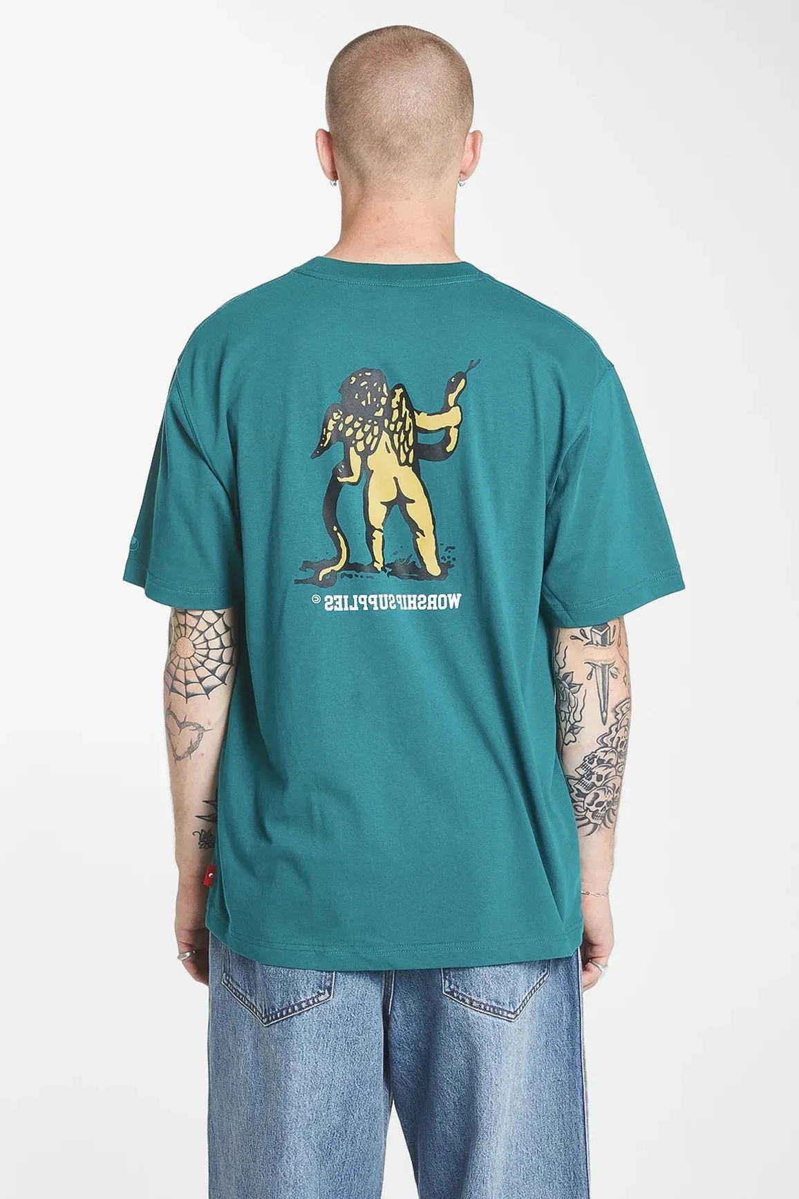 WORSHIP SUPPLIES CHEEKY CHERUB 2.0 TEE - EVERGLADE