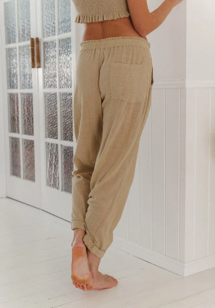 WS Vacation Pants - Almond