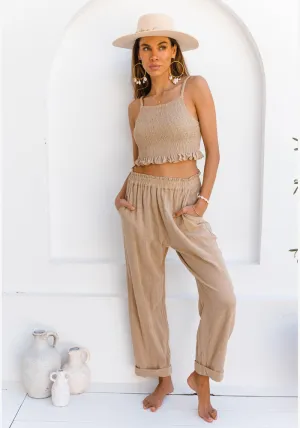 WS Vacation Pants - Almond