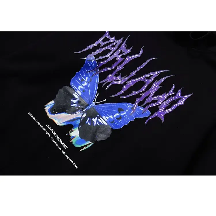 Y2K Butterfly Oversized Hoodie for All Seasons