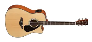 Yamaha FGX800C Dreadnought Cutaway 6-String RH Acoustic Electric Guitar-Natural