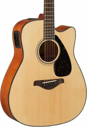 Yamaha FGX800C Dreadnought Cutaway 6-String RH Acoustic Electric Guitar-Natural