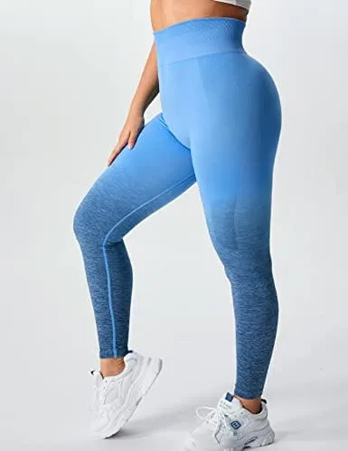 YEOREO Womens Amplify Leggings High Waisted Seamless Scrunch Legging Active Running Yoga Pant