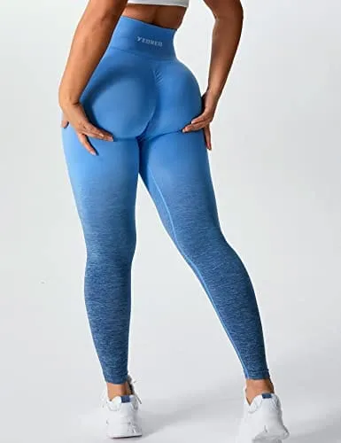 YEOREO Womens Amplify Leggings High Waisted Seamless Scrunch Legging Active Running Yoga Pant